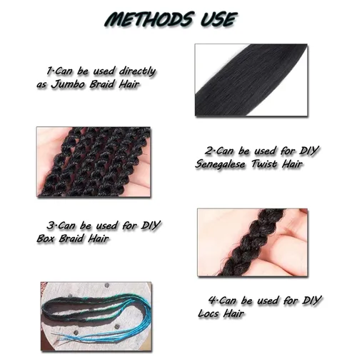 Miniatura 5 de Liang Dian Cabello Trenzado Preestirado Ombre de 12 Pulgadas, 8 Paquetes de Trenzas de Ganchillo Sintéticas, Ajuste con Agua Caliente, Extensiones