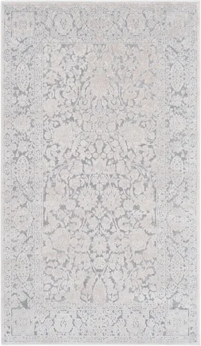 Miniatura 11 de SAFAVIEH Alfombra 8x10 - Colección Reflection - Grande - Gris Claro y Crema, Sin Desprendimiento y Fácil Limpieza, Ideal para Sala de Estar, Gris