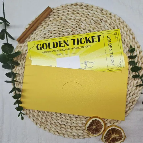 Miniatura 2 de Well Tile Golden Ticket - Tarjetas para rascar, paquete de 8 tarjetas de cumpleaños sorpresa premium con sobres, escribe tu propio mensaje, tarjetas
