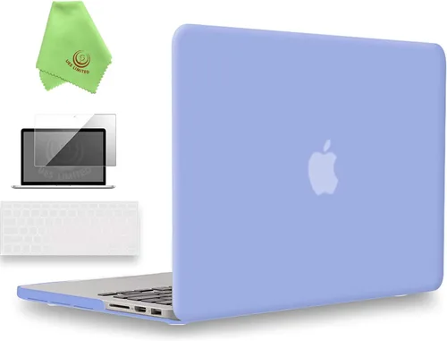 Miniatura 15 de UESWILL Funda rígida mate 3 en 1 compatible con MacBook Pro (Retina, 13 pulgadas, finales de 2012/2013/2014/principios de 2015), modelo A1425 / Negro