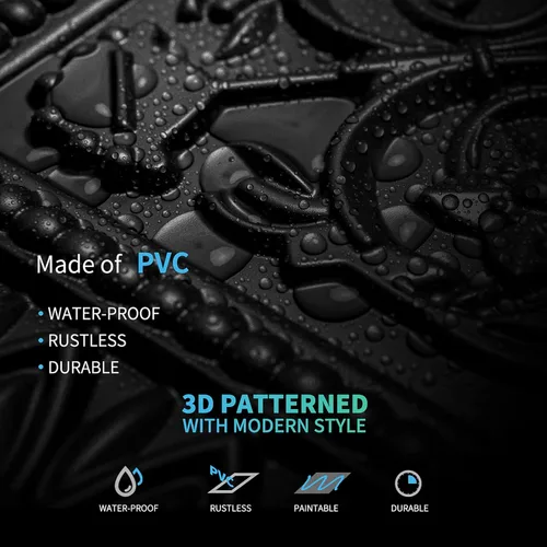 Miniatura 5 de Art3d Azulejos de techo caídos, azulejos de techo adhesivos, hoja de plástico de 2 x 2 pies en negro (paquete de 12, 48 pies cuadrados)