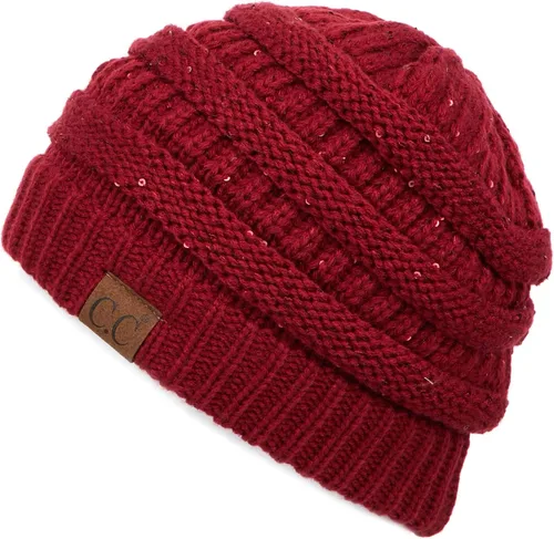 Miniatura 347 de C.C Trendy Warm Chunky Soft Stretch Cable Knit Beanie