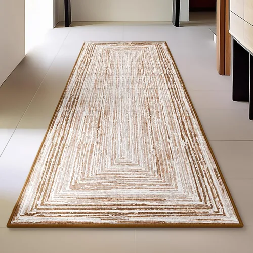 Miniatura 75 de Phantoscope Alfombra Pasillera Lavable 2'x10' Antideslizante, Alfombras de Pasillo Vintage Neutras para Entrada, Escalera, Dormitorio