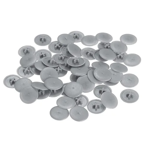 Miniatura 8 de uxcell Cubiertas de tapa de rosca, 80 piezas de 0.657 x 0.169 in de plástico para tornillos de rosca Phillips Cam Tornillo autorroscante, marrón café