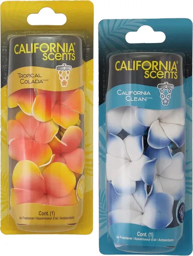 Miniatura 5 de California Scents Ambientadores colgantes, collar de vial colgante, ambientador colgante para automóvil y eliminador de olores para olores fuertes