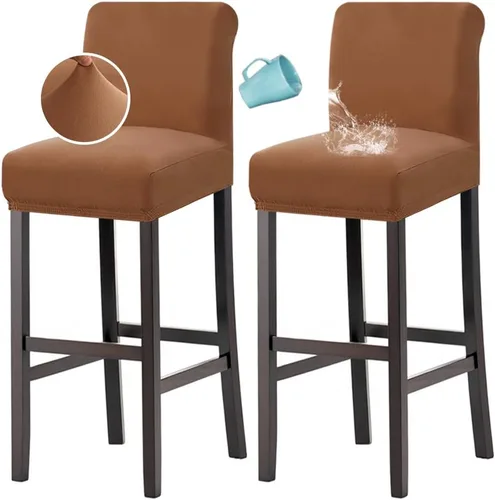 H.VERSAILTEX Funda para taburete de bar 100% impermeable, elástica, funda para taburete de mostrador, funda para silla de pub, para comedor,