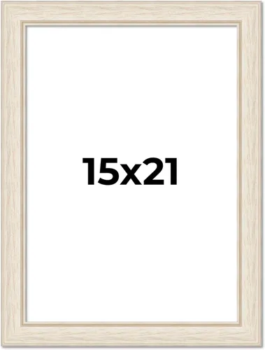 Miniatura 139 de Poster Palooza Marco de madera cepillado lavado blanco cepillado de 8 x 10 pulgadas con acrílico UV, respaldo de tablero de espuma y accesorios