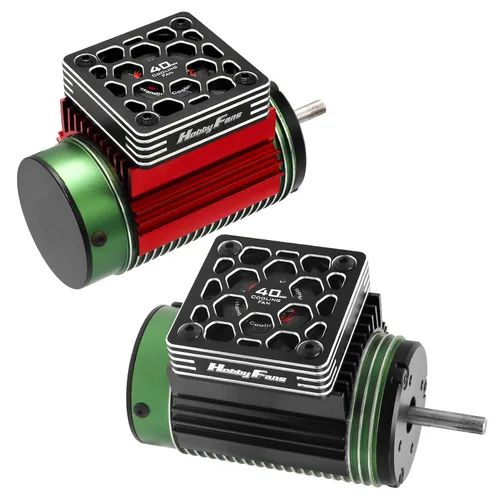 Miniatura 6 de Ventilador de refrigeración RC de 1.575 in con disipador de calor y cubierta de metal, ventilador de motor eléctrico RC con disipador de calor