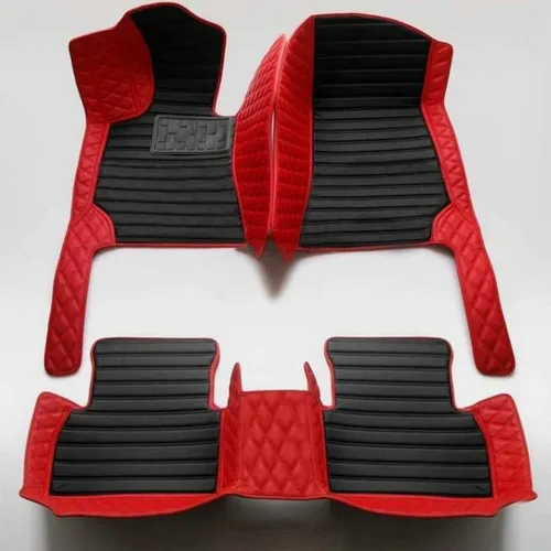 Miniatura 13 de Alfombrillas de cuero personalizadas para sedán, SUV, automóvil deportivo, negro, rojo, rosa, blanco, alfombrillas de vehículo para hombres