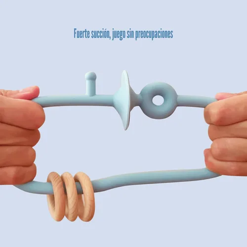Miniatura 4 de Juguetes educativos Montessori para bebés y niños pequeños, juguetes de silla alta con ventosas para niños pequeños de 0 a 6 M+, juguete de Azul