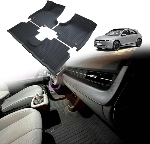 BestEvMod Alfombrillas para Ioniq5 para todo tipo de clima, XPE, antialtas temperaturas, primera y segunda fila, compatibles con Hyundai Ioniq 5