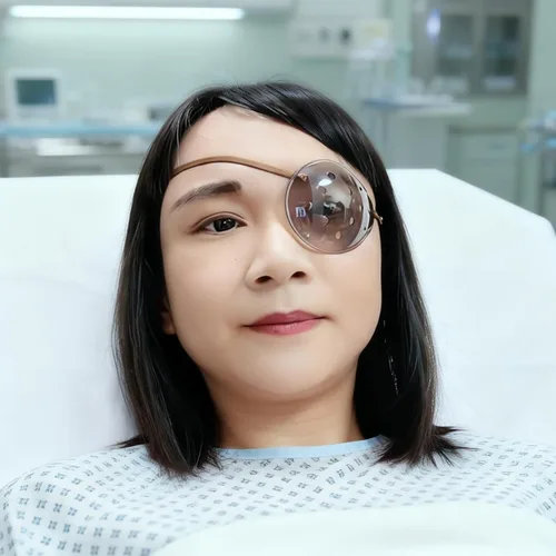 Miniatura 6 de AMZVIO 2 protectores de ojos para después de la cirugía de cataratas, parche de plástico transparente oscuro con correa para dormir de adultos