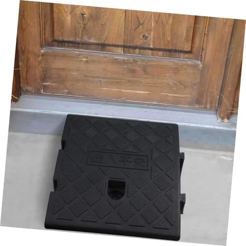 Miniatura 8 de GANAZONO Rampa para silla de ruedas para exteriores, rampa auxiliar para silla de ruedas, almohadilla auxiliar de pendiente, rampa de umbral, rampa