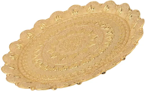 Miniatura 5 de Plato de café, bandeja de café turca dorada para café (dorado)