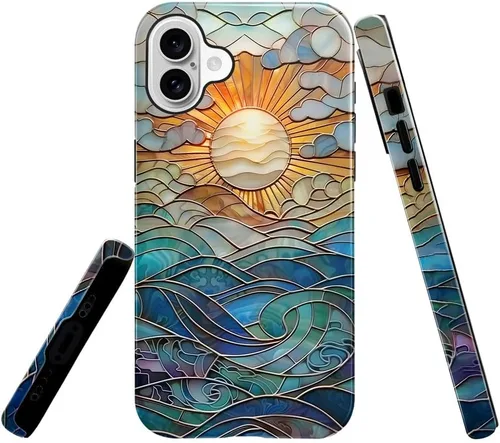 Miniatura 21 de Funda TnXee Compatible con iPhone 11, Funda Híbrida Brillante de 2 Capas para Prevenir Caídas para Niñas y Niños, Aspecto Bonito con Flores Salvajes