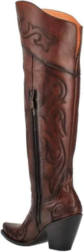 Miniatura 4 de Dan Post Seductress Botas por encima de la rodilla de cuero castaño