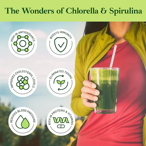 Miniatura 2 de Chlorella Spirulina en polvo