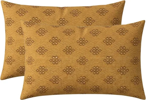 Miniatura 40 de RSH DECOR: Sunbrella - Juego de 4 almohadas lumbares, 20 x 12 pulgadas, tela de rendimiento resistente al agua y a la decoloración, fundas
