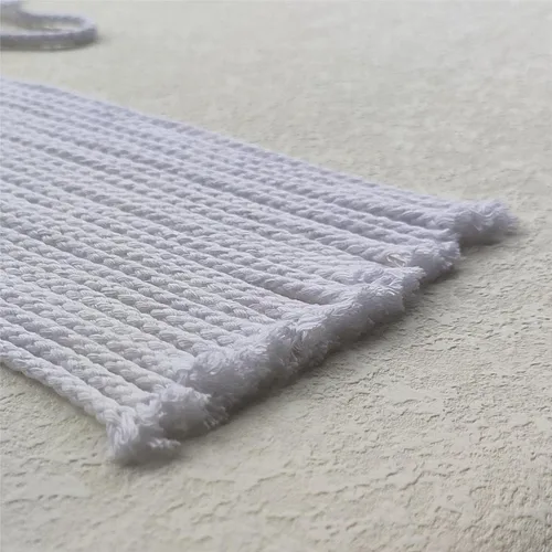 Miniatura 6 de CAQUBO Cuerda de Macramé de Algodón Trenzado de 4 mm, 157 Metros, Color Blanco, Hilo de Macramé para Manualidades, Cuerda de Macramé Suave, Cordón