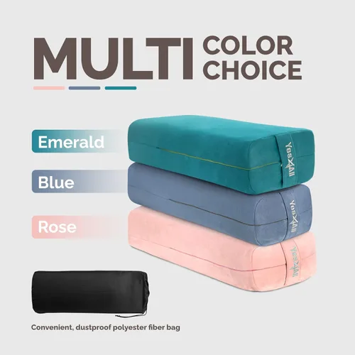 Miniatura 7 de Yes4All Triple-Layer Sponge Yoga Bolster Pillow for Restorative Yoga & Meditation - Versatile Yoga Support Pillow, Balance & Poses Modification C.