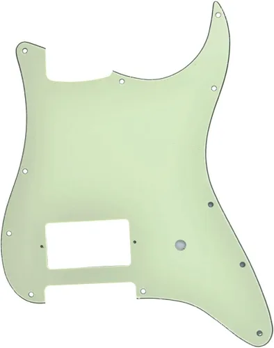 Miniatura 10 de KAISH - Golpeador de guitarra con 11 agujeros, estilo ST/Strat, un humbucker, para Delonge Stratocaster/Strat, color perla envejecida