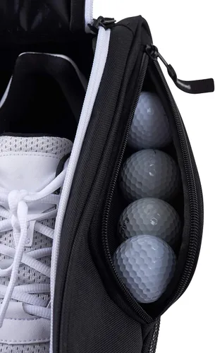 Miniatura 8 de Athletico Bolsa para zapatos de golf – Bolsas portadoras de zapatos con cremallera con ventilación y bolsillo exterior para calcetines, camisetas