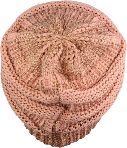 Miniatura 648 de C.C Trendy Warm Chunky Soft Stretch Cable Knit Beanie