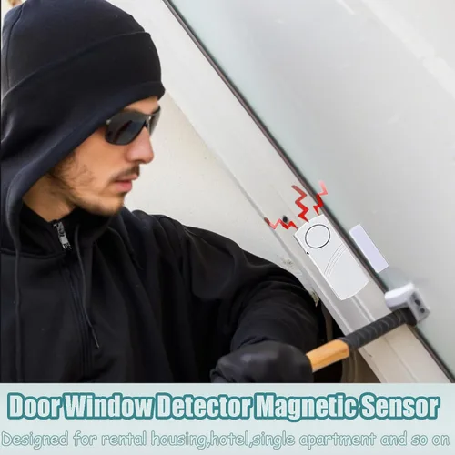 Miniatura 2 de Paquete de 4 alarmas de seguridad para puertas y ventanas para la seguridad de los niños, alarma antirrobo para el hogar y la oficina
