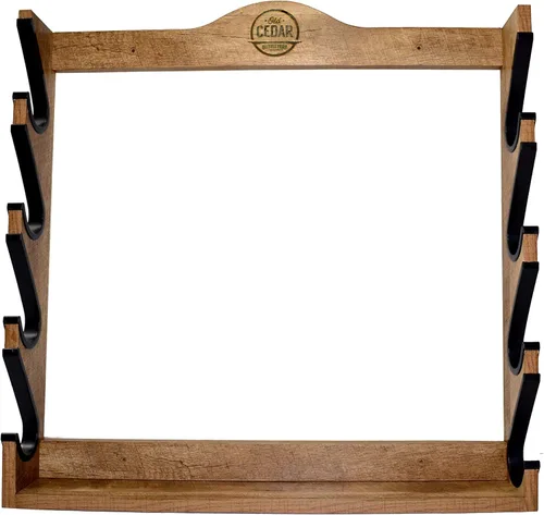 Miniatura 9 de Old Cedar Outfitters Estantería de Madera Montada en la Pared para Armas; Ajustable para Armas Largas y Pistolas Largas Ajustable, para pistolas