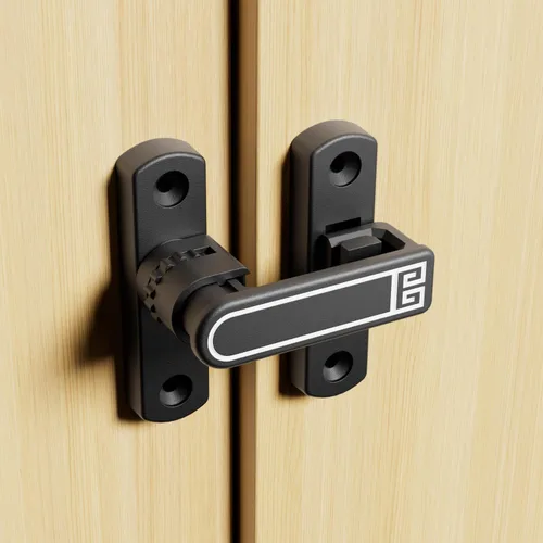 ETEKJOY Cerradura de Pestillo Abatible Ajustable en Altura de 90/180 Grados Deslizante/Oscilante para Puerta de Granero, Garaje, Jardín, Cerca,