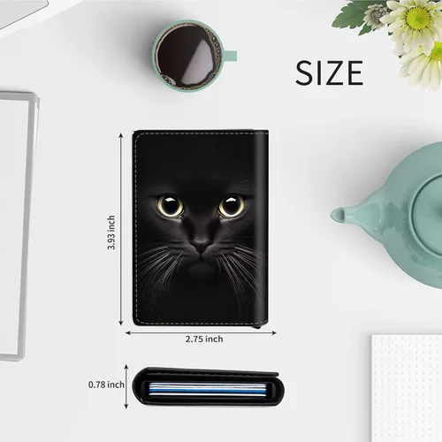 Miniatura 2 de Funda de aluminio para tarjetas de crédito, funda de cuero de primera calidad para tarjetas, bolsillo frontal, triple billetera con bloqueo RFID