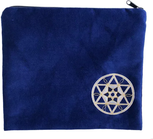 Miniatura 3 de Star Royal Tallit Set, con azul real, oro y plata