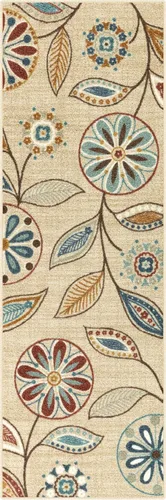 Miniatura 60 de Maples Rugs Reggie - Alfombra de pasillo floral, fabricada en Estados Unidos, lavable, antideslizante, alfombra de interior para cocina, pasillo