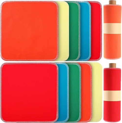 Miniatura 31 de Redbaker 50 piezas de toallas de papel reutilizables, paños de algodón reutilizables sin papel, toallas de papel absorbentes lavables para inodoro