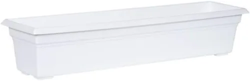 Root & Vessel Countryside Flower Box Planter, Blanco, 30 Pulgadas