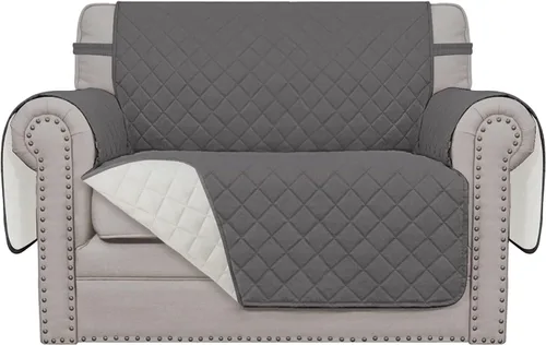 Miniatura 21 de Easy-Going - Funda para sofá, futón y sillón sin reposabrazos, reversible, resistente al agua, para mascotas y niños (azul oscuro/azul claro)