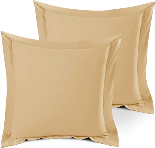 Miniatura 38 de Nestl Juego de 2 fundas tipo sham de almohada suaves - Fundas de almohada de microfibra de doble cepillado - Fundas de almohada de cama premium