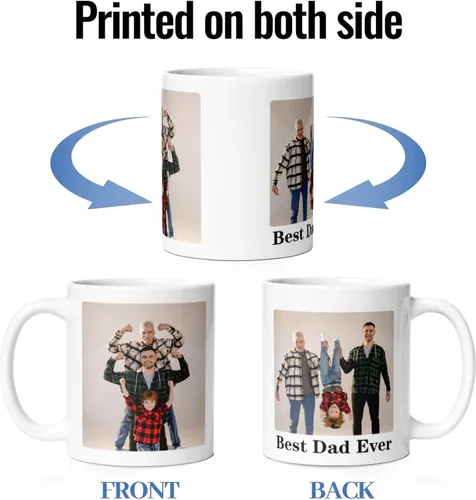 Miniatura 2 de WNNNS Taza personalizada Taza de café personalizada Tazas personalizadas con textos fotográficos Logo Tazas Personalizadas Diseñe su propio.