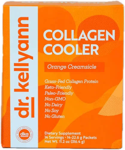 Miniatura 9 de Dr. Kellyann Enfriador de colágeno – Pina Colada tropical 0.55 oz de proteína de colágeno alimentada con pasto por porción Apto para dieta