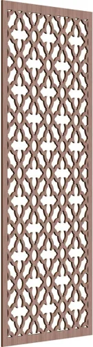Miniatura 182 de Madison Paneles de pared decorativos de madera con calado, 9 3/8 pulgadas de ancho x 24 3/8 pulgadas de alto x 3/8 de alto, roble rojo rojo (Red Oak)