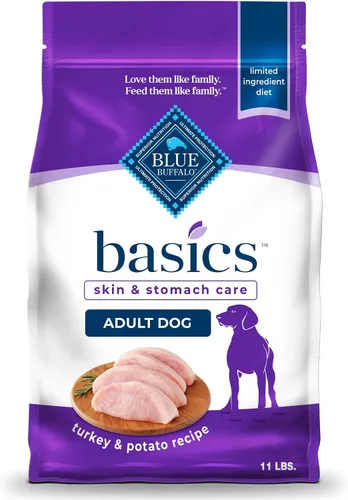 Miniatura 13 de Blue Buffalo Basics Alimento seco para perros adultos, cuidado de la piel y el estómago, dieta de ingredientes limitados para perros, receta