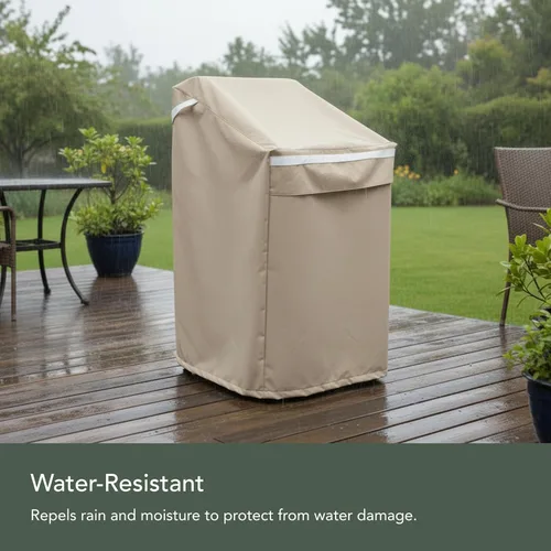 Miniatura 8 de Covermates Prestige - Funda para silla de exterior, 900D resistente al agua, protección para muebles de patio con dobladillo con cordón, correas