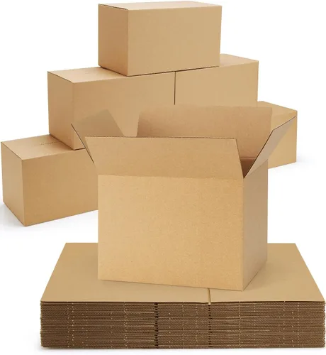 Miniatura 20 de Paquete de 40 cajas de envío pequeñas de 6x4x4, cajas de cartón corrugado para embalaje para pequeñas empresas, cajas marrón para envíos por correo