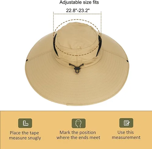 Miniatura 6 de Leotruny - Sombrero de sol de ala superancha para mujer UPF50+ impermeable para pesca, senderismo, camping