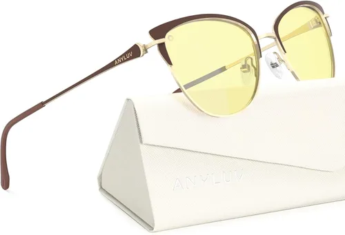 Miniatura 9 de ANYLUV Gafas de luz azul para mujeres y hombres, lentes de bloqueo de luz azul para mujer, anteojos de computadora antifatiga ocular