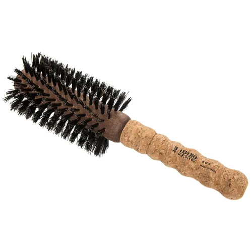 Miniatura 8 de Ibiza Hair Cepillo redondo de cerdas de jabalí (G3-2.165 in) Cerdas de nailon híbridas de jabalí y fibra de carbono con mango de corcho Ideal