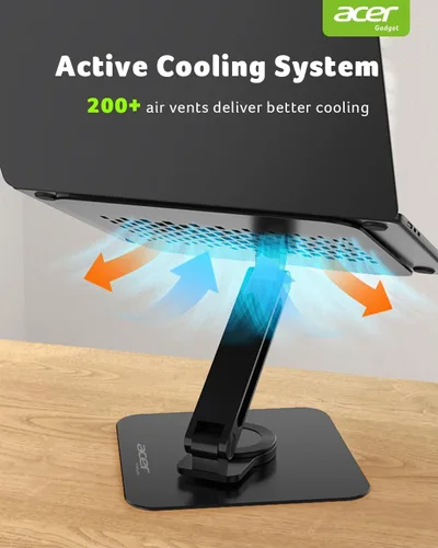 Miniatura 7 de acer Soporte para Laptop para Escritorio - con Base Giratoria de 360°, Elevador Giratorio para Laptop para Escritorio, Soporte Ajustable