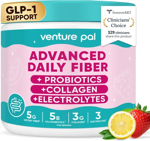 Polvo de fibra prebiótica diaria 6 en 1 para la salud intestinal y digestiva, apto para GLP-1, suplemento de fibra sin azúcar en polvo con