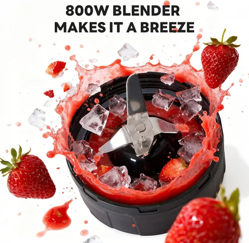 Miniatura 5 de OLIXIS Smoothie Blender for Kitchen, Blenders for Smoothies with 17 24 34 oz BPA-Free Portable Easy Go Cups, Small Personal Blender for Shakes