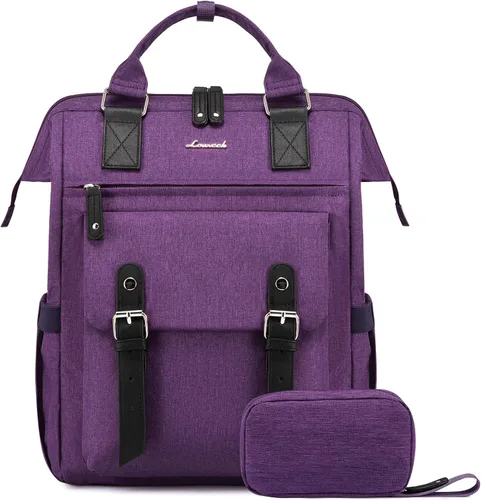 Miniatura 44 de LOVEVOOK - Mochila para laptop, para viaje de trabajo, bolso de enfermera, profesor, médico, viajero, para computadora de negocios, mochila